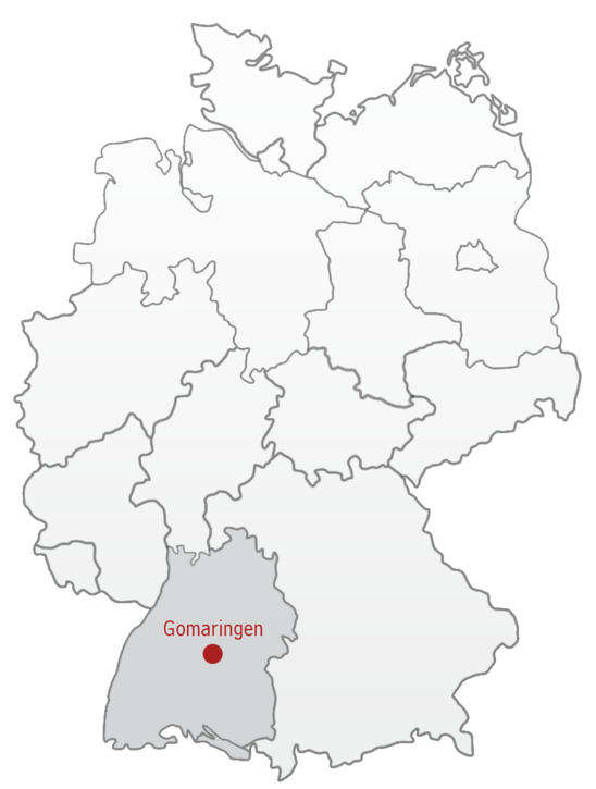 Deutschlandkarte Gomaringen